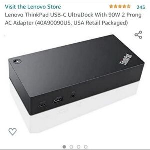 Lenovo Thinkpad USB-C Ultra Docking Station